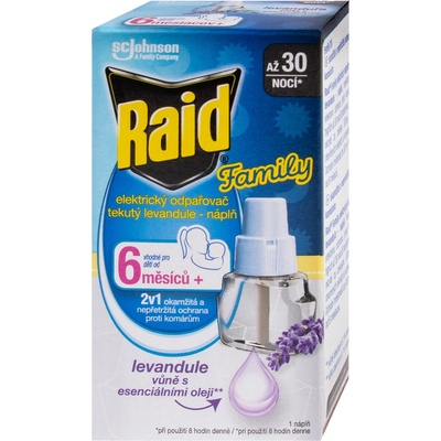 Raid Elektrická tekutá náplň Levanduľa 21 ml 30 nocí
