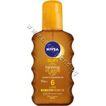 Nivea Олио Nivea Tanning Oil Spray SPF 6, p/n NI-80403 - Слънцезащитно спрей олио за златист тен (NI-80403)