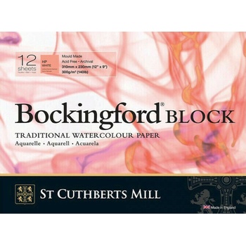 St Cuthberts Mill Bockingford H. P. Block Скицник 12 31 x 23 cm 300 g White (T45130001011C)