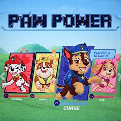 Carbotex Vankúš Tlapková patrola Paw Patrol motív Paw Power game 40x40