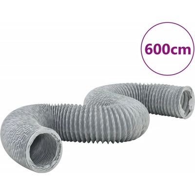 vidaXL Шлаух за въздуховод, PVC, 6 м, Ø10 см (4008058)