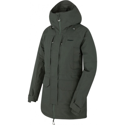 Dámska hardshellová bunda Husky Nigalo L dk. grey green