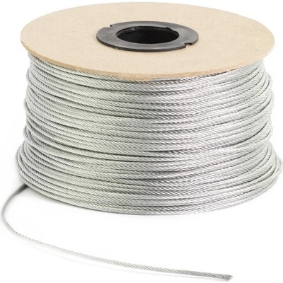 Oceľové lano pozinkované na cievke 6x7+FC,B, DIN 3055 8 mm 6x7+FC (textilná duša) 100 m