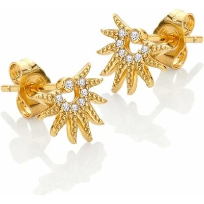 HOT DIAMONDS X GOLDEN EDIT náušnice HD x Golden Edit DE897 (Ag925/1000 1.35g)