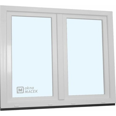 KÖMMERLING Plastové okno - 70 AD, 1500x1200 mm, O+OS klapačka, bílá