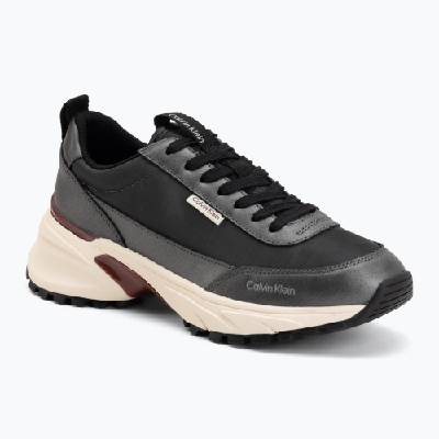 Дамски обувки Calvin Klein HW0HW02999 Hike Runner Organza Met Leather gun metal/bordeaux