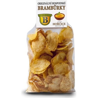 Hospodské brambůrky hořčice 20 x 80 g