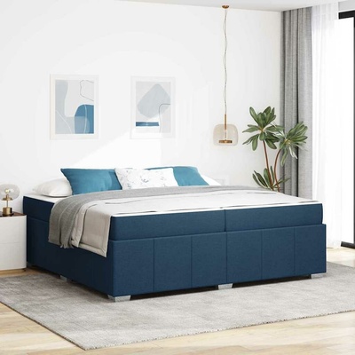 zahrada-XL 3398313 Rám postele s matrací Modrá textil