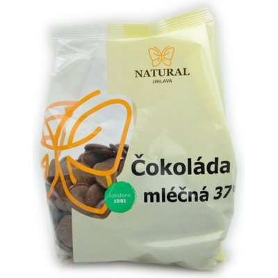 Natural Jihlava Mliečna čokoláda kúsky 37% 250 g