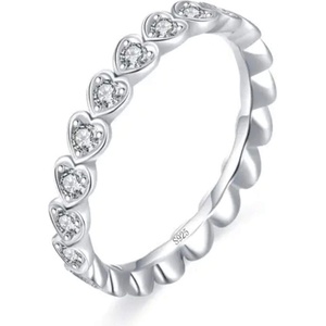 Silenti Jewelry Сребърен пръстен "Зора" - 6 - 52мм (16.6мм диам. )