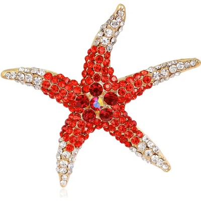 Gaira brož Hvězdice 312212 červená
