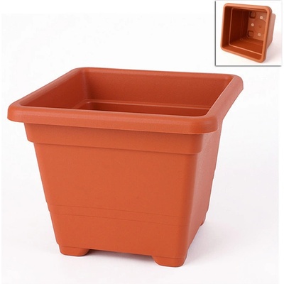 QUADRATO štvorec terracotta viac veľkostí 54x54cm Výška 42cm Odporúčaná veľkosť misky 50x50cm Objem v litroch 75 l