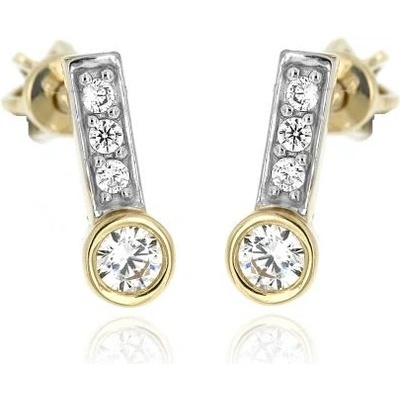 Zlatnictví U Kostela zlaté náušnice se zirkony 2095ž