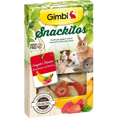 Gimborn Gimbi Snackitos ягоди и банани 60 г