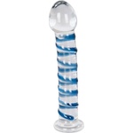 Sexy Elephant Стъклен дилдо за изкуства Clair Bleu (17 cm)