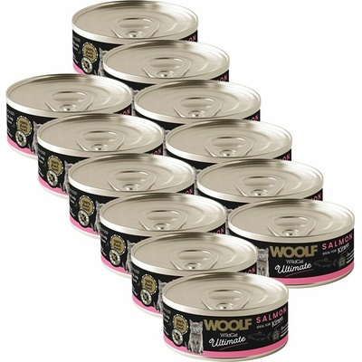 WOOLF WildCat Ultimate Kitten Salmon Pate 12 x 85 g