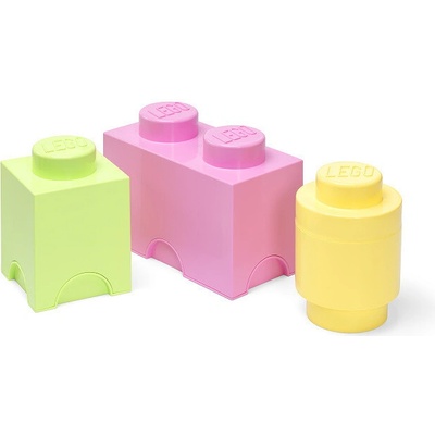 LEGO® úložné boxy Multi-Pack 3 ks pastelové