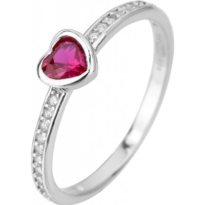 Bealio stříbrný prsten SRDÍČKO zirkon 03 08299 3089