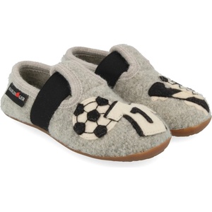 Haflinger Детски пантофи Haflinger Kid's Everest Team Slippers - Stone Grey Melange - размер 30 (EU) (702-6027-0218)