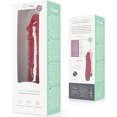 Easytoys Jelly Supreme realistic vibrator pink