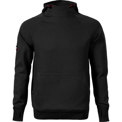 MALFINI Rimeck vertex hoodie w43 / Мъжки суичър с качулка "кенгуру" - черен 4xl (w430119)
