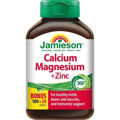 Jamieson Calcium Magnesium so Zinkom 120 tabliet