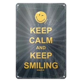 Ceduľa Keep Calm and Keep Smiling