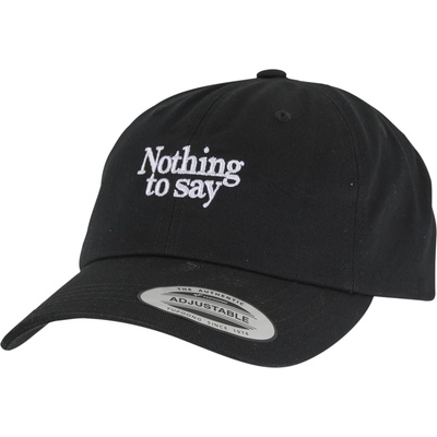 Mister Tee Шапка с козирка Nothing To Say Wooly Combed Cap black one sizeUB-MT3942-00007 - Черен, размер one size