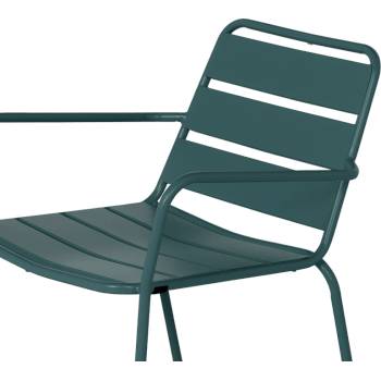 Carmen Метален градински стол saki - тъмнозелен (3535118)