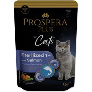 Prospera Plus Plus Sterelized 1+, сьомга, грах 85g (1513-10106)