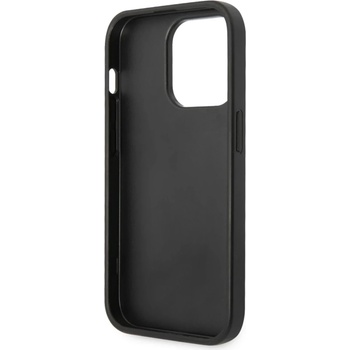 GUESS Гръб Guess PU Leather Saffiano Case за iPhone 14 Pro - Черен (3666339088606)