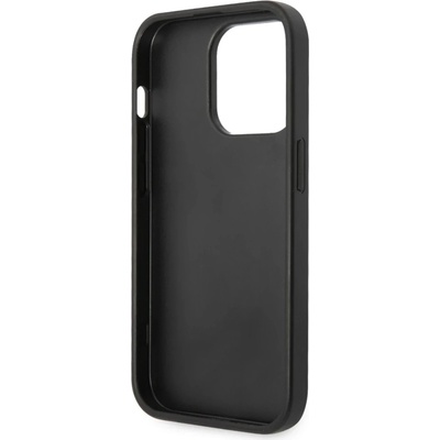 GUESS Гръб Guess PU Leather Saffiano Case за iPhone 14 Pro - Черен (3666339088606)