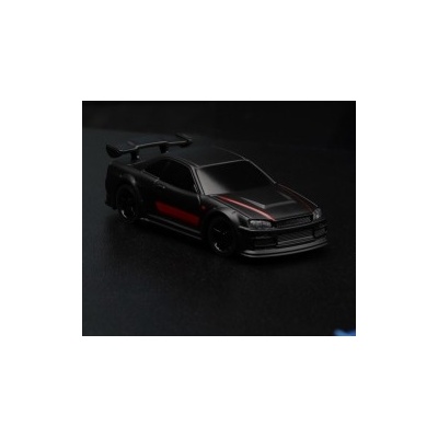 Turbo Racing C74 On-Road RC Car RTR černá s červeným pruhem TB-C74BK 1:76