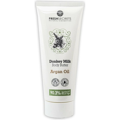 Madis Fresh Secrets Donkey Milk Body butter argan oil - Telové maslo s oslím mliekom a arganovým olejom 200 ml