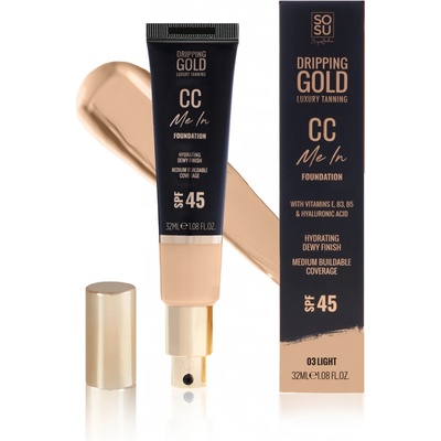 Dripping Gold CC Me In lehký make-up SPF 45 03 Light 32 ml
