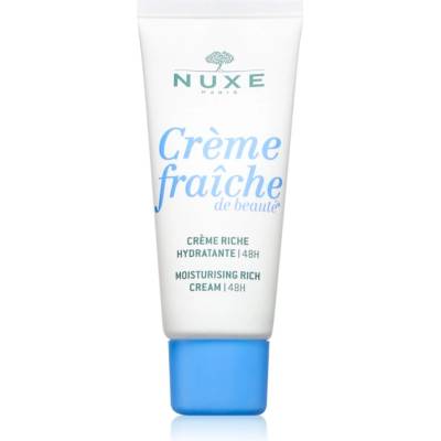NUXE Crème Fraîche de Beauté Moisturizing Rich Cream подхранващ хидратиращ крем за суха към изключително суха чувствителна кожа 30ml