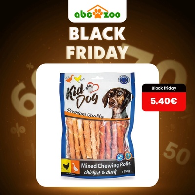 Kid Dog Mix byvolích tyčinek s kuracím a kačacím mäsom 250 g