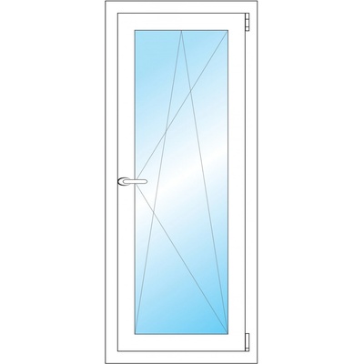 OKNA HNED Plastové okno 50x119 cm bílé otevíravé a sklopné pravé