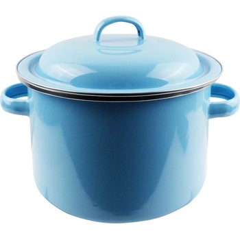 Elekom ТЕНДЖЕРА ЕК-2014 Е - емайлирана, 4.4 Литра, 0, 7мм дебелина, Светло синьо, Индукционно дъно, Ø20х14 cм (EK-2014 Е)