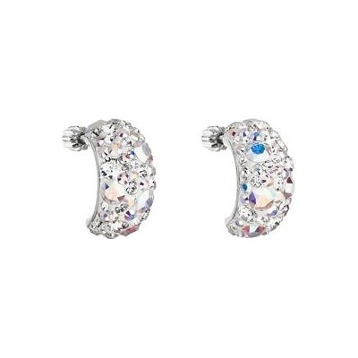 Pavona stříbrné šroubovací s krystaly Crystals from Swarovski® AB 31164.2