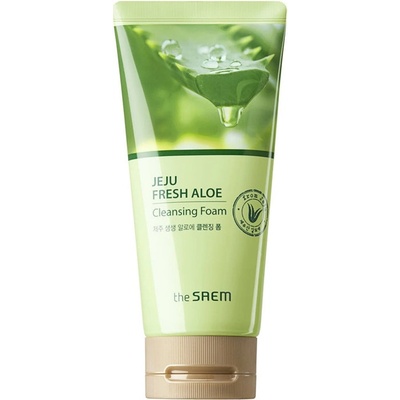 the SAEM Jeju Fresh Aloe Cleansing Foam - Увлажняющая Пенка за Умывание 150г