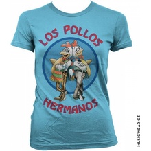 Breaking Bad tričko Los Pollos Hermanos Skyblue Girly dámské