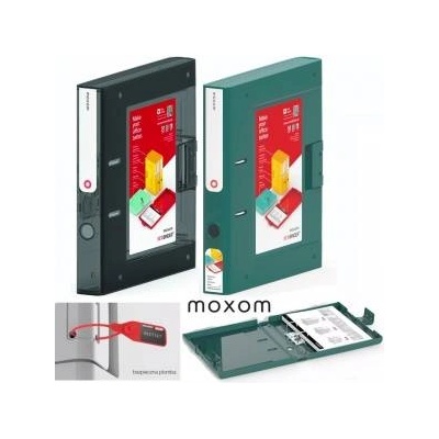Moxom Binder Moxom Binder NEW BINDER MOXOM, plastic, A4/50mm, transparent dark