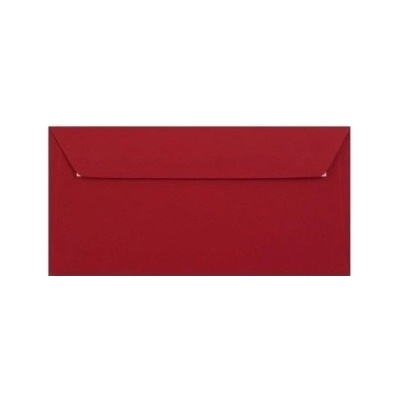 Obálka farebná DL 120g,110x220mm s pásikom,červená (bal=5ks)