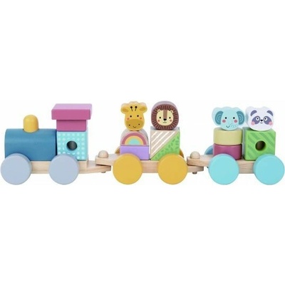 Tooky Toy Skladací vlak Zvieratá