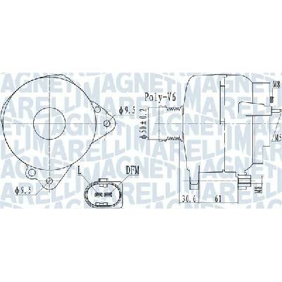 Alternátor MAGNETI MARELLI 063732118010