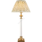 Endon Lighting 122515 - Настолна лампа AVEBURY 1xE27/10W/230V месинг/зелена (EN0517)