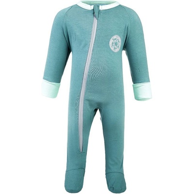 Little Angel Overal tenký dlouhý rukáv Outlast® UV + Tmavý lišejník