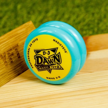 MagicYoyo Magic D3 loopovací yoyo na 2A triky Tyrkysová + Žlutý střed