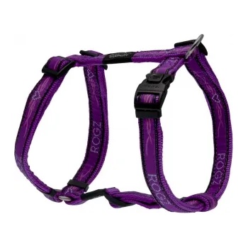 Rogz Fancy Dress Harness XL - Нагръдник за кучета, вратна обиколка от 56 до 95 см и гръдна от 60 до 100 см. лилав хром